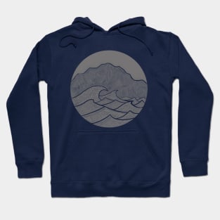 Mountain and Wave Hoodie